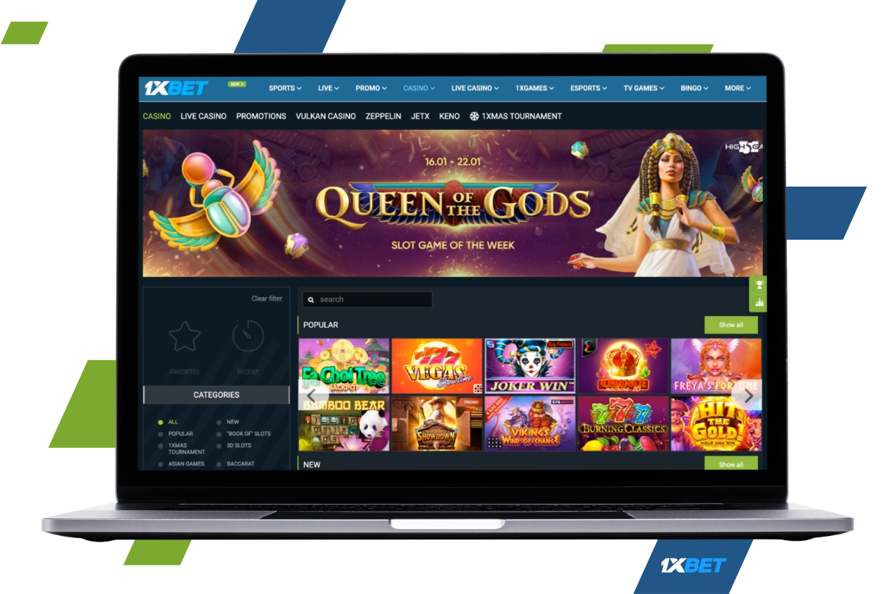Casino 1xBet has hundreds of gambling entertainment, which users from Bangladesh have access to
