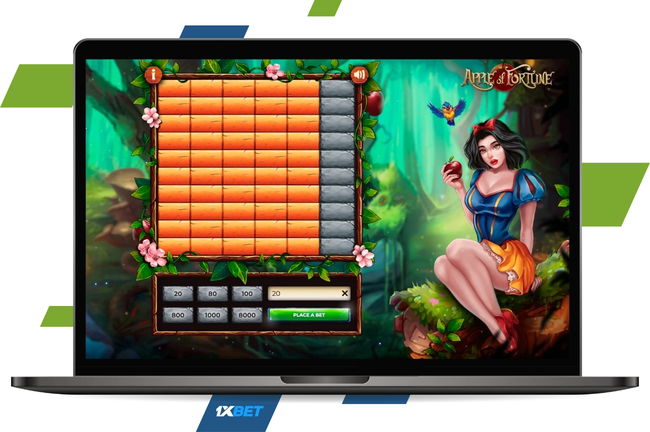 Try your luck with the Apple of Fortune at 1xBet Casino