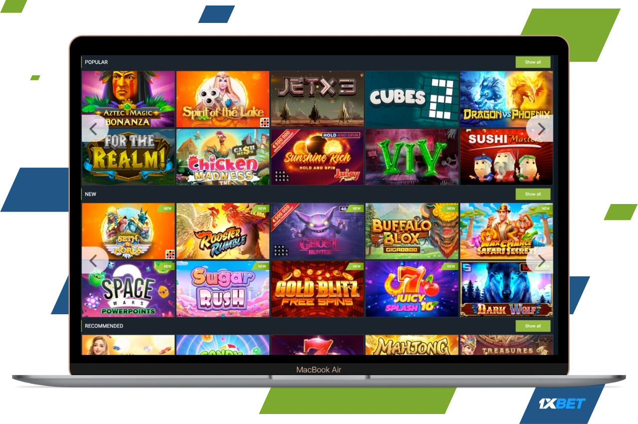 PC users in Bangladesh have access to the online casino section at 1xBet, which has hundreds of different games and slots