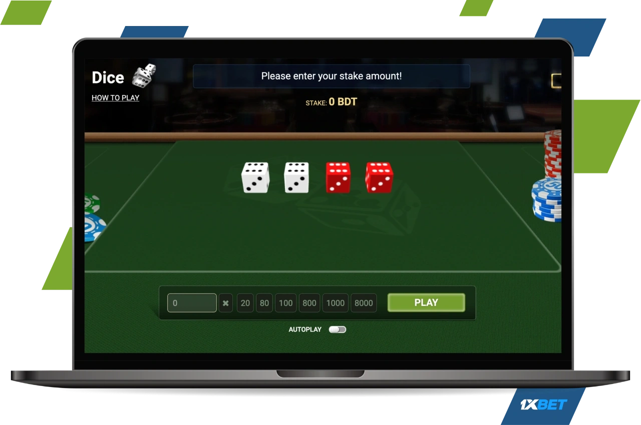 Roll the dice together, guess the numbers and win big at 1xBet Live Casino