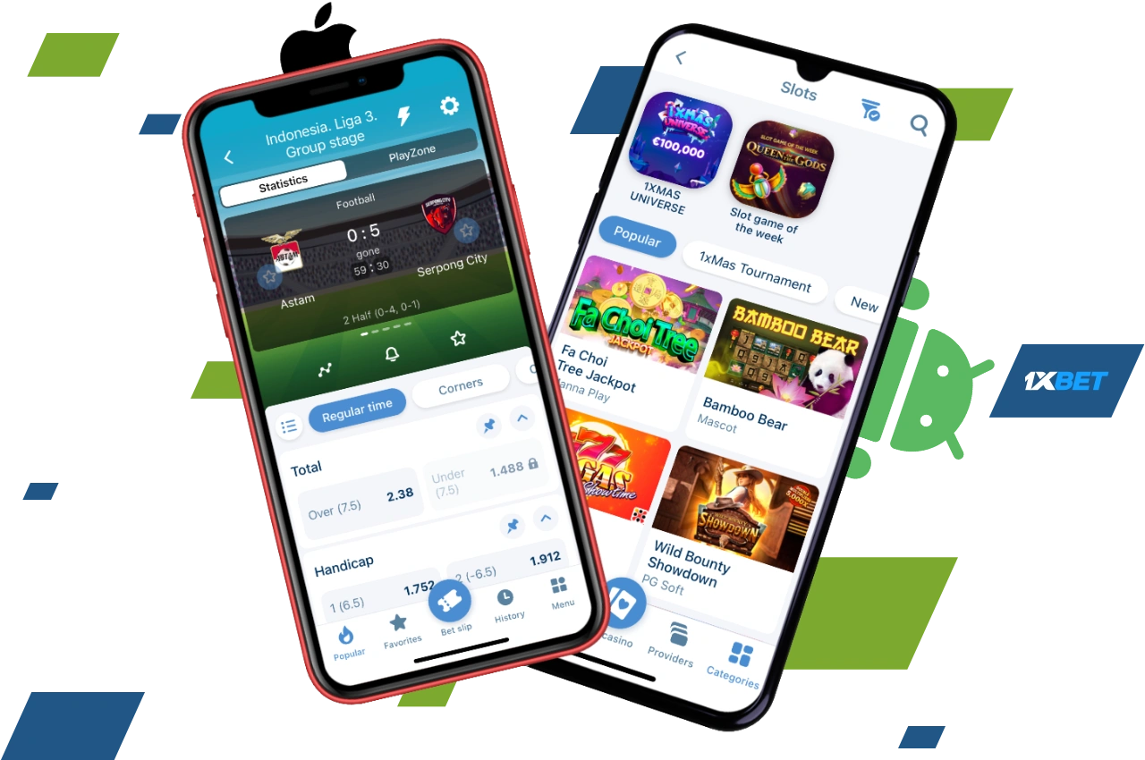 The free mobile app 1xBet is available for download for owners of Android and iOS devices