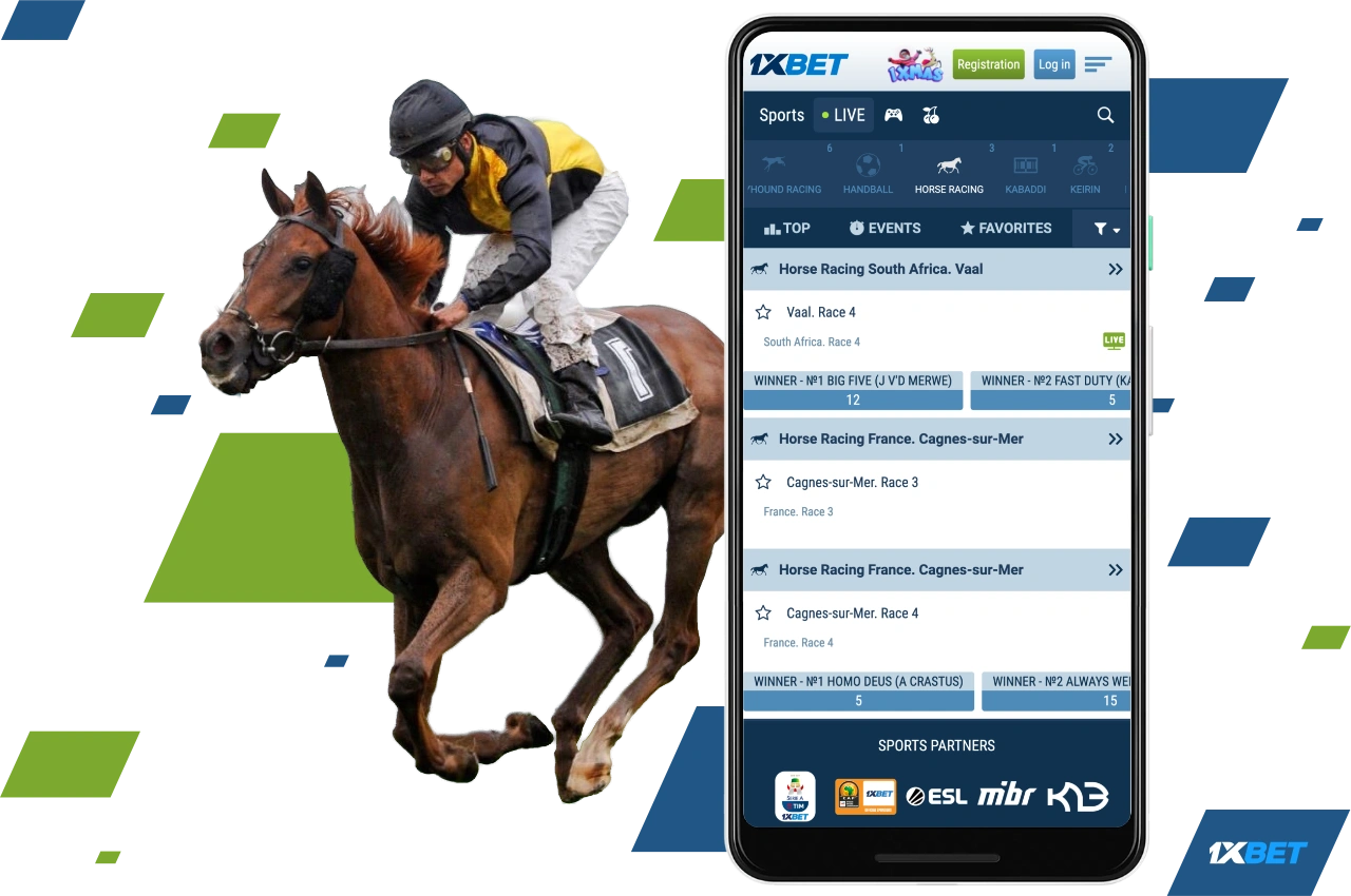 Bet on horse racing with 1xBet Bangladesh and win big