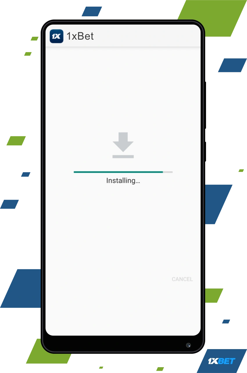 You need to follow a few simple steps to install the 1xBet app on your Android smartphone