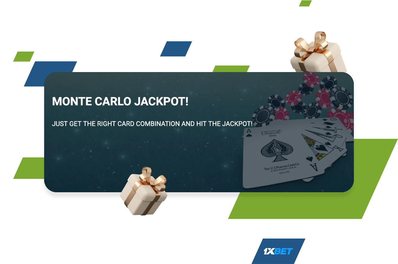 Monte-Carlo Jackpot at 1xBet Bangladesh for poker players