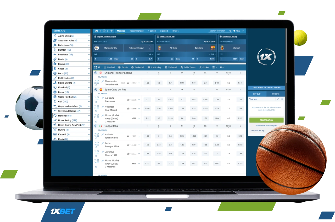 At 1xBet, Bangladeshi users can bet on dozens of sports and popular sports tournaments